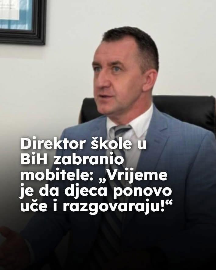 Direktor škole u BiH zabranio mobitele: „Vrijeme je da djeca ponovo uče i razgovaraju!“