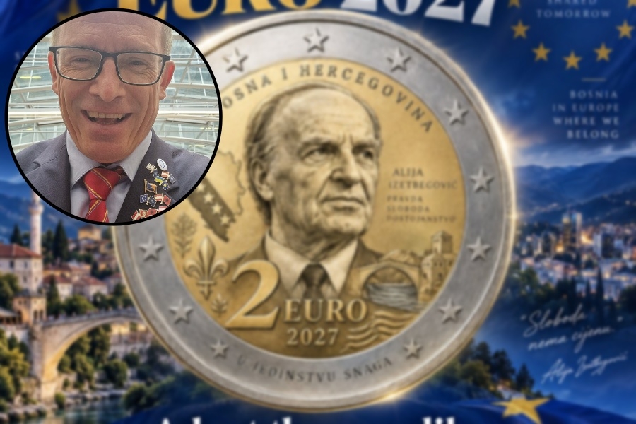 EURO STIŽE U BiH 2027.? Fehlinger objavio plan koji je iznenadio mnoge: Evo ko bi bio na kovanici od 2 eura!